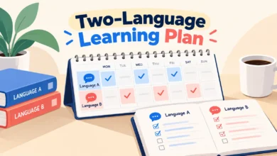 برنامه یادگیری دو زبان همزمان